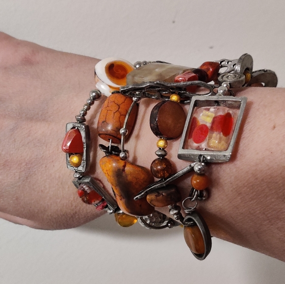 Y2K Artisan Memory Wrap Wrist Bracelet - Picture 4 of 12